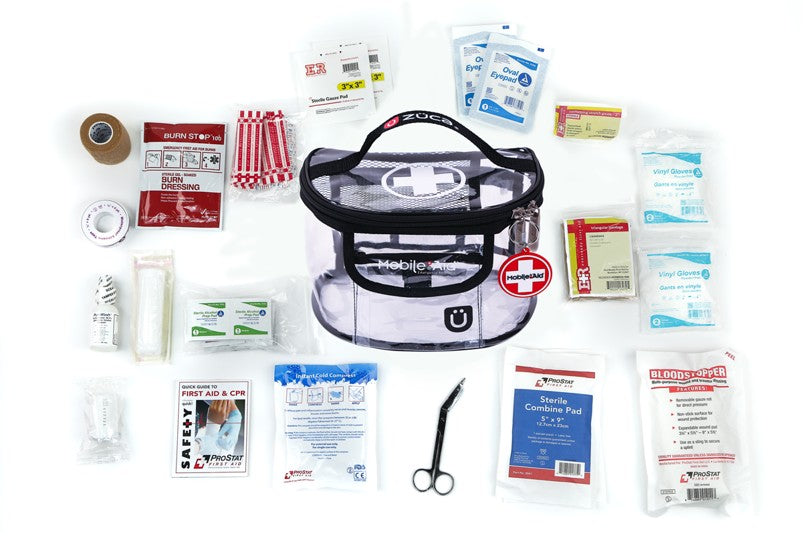 MobileAid® Tag-Along™ Trauma First Aid Kit - Clear-View™
