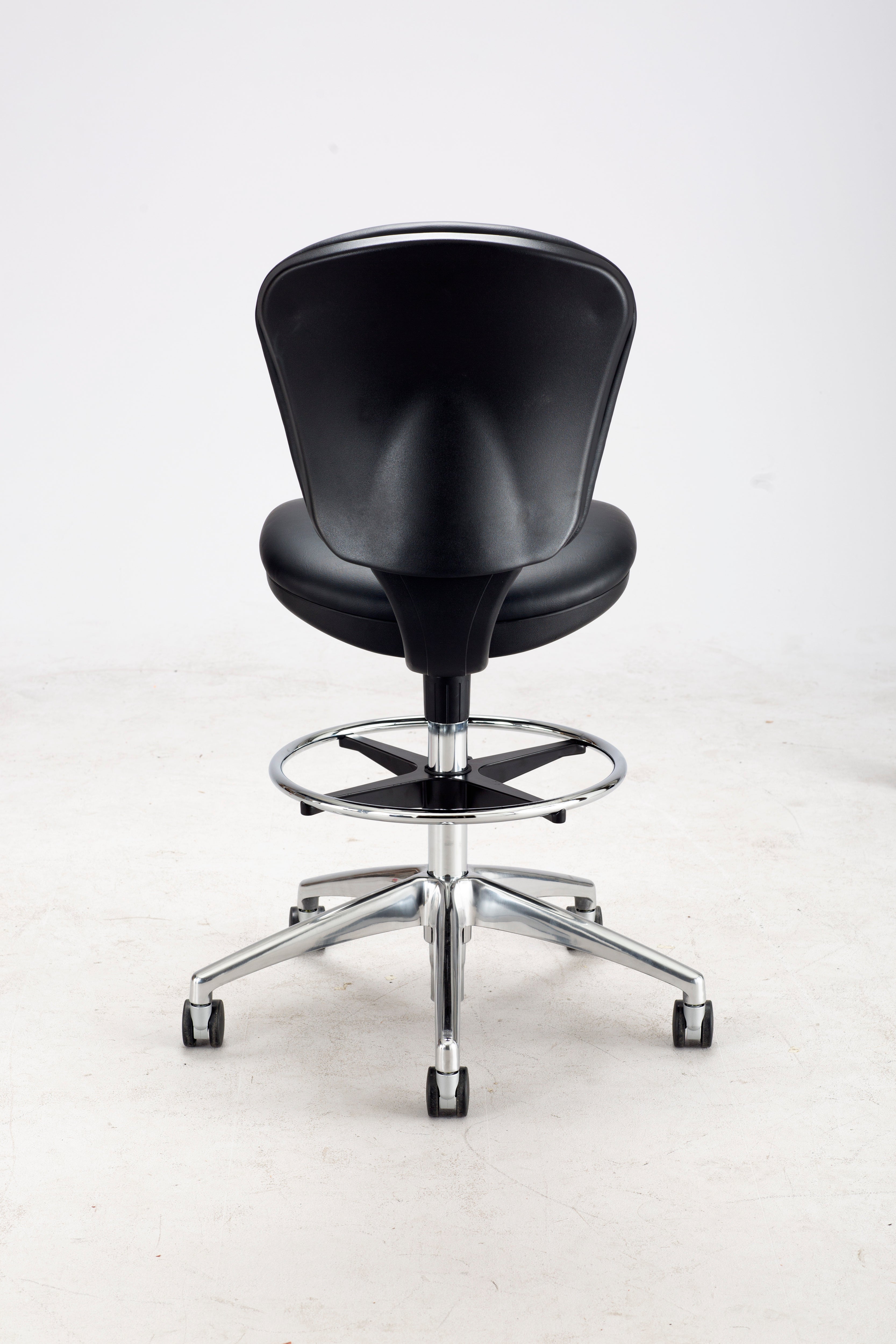 Chair Metro Ext Ht Blk Vynl