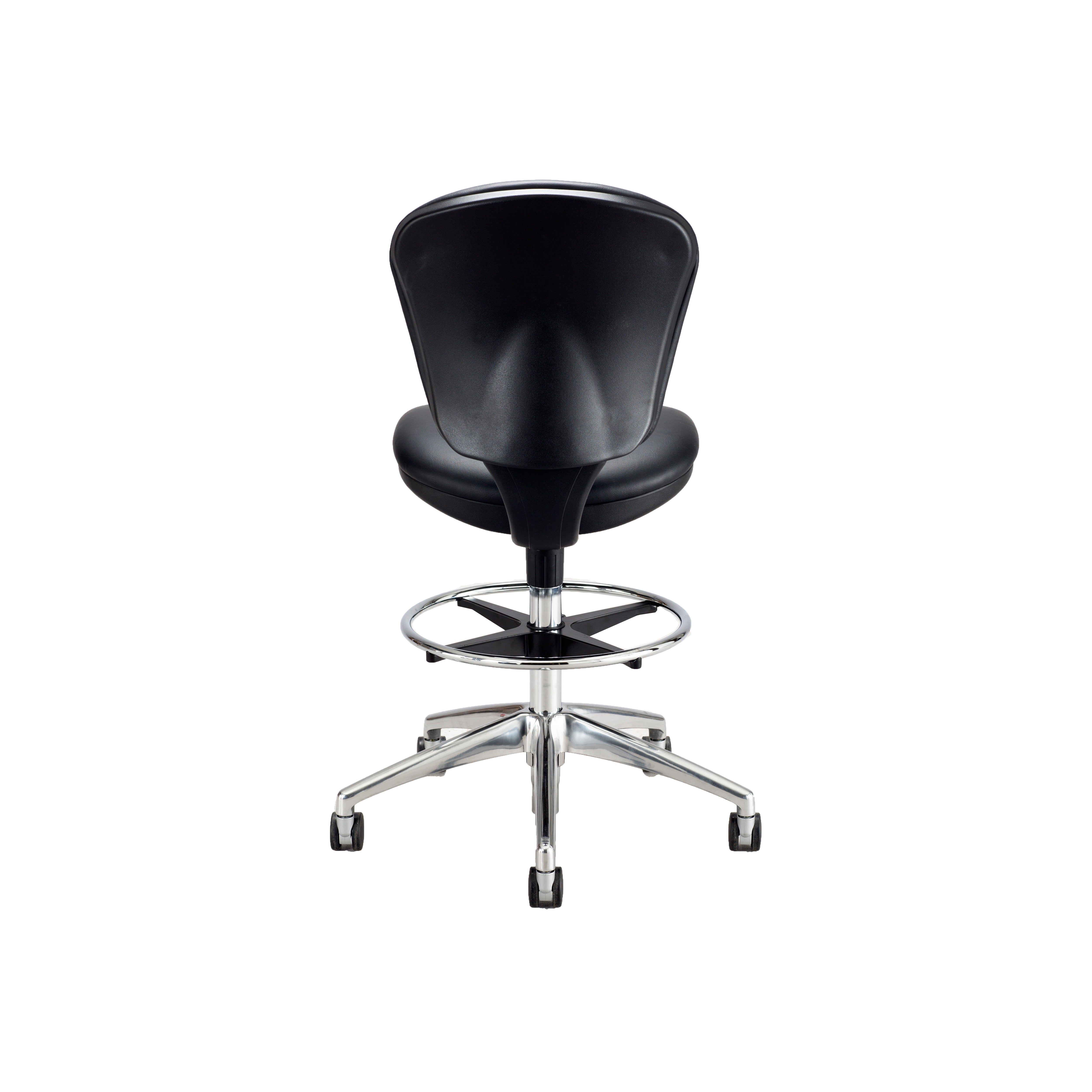 Chair Metro Ext Ht Blk Vynl