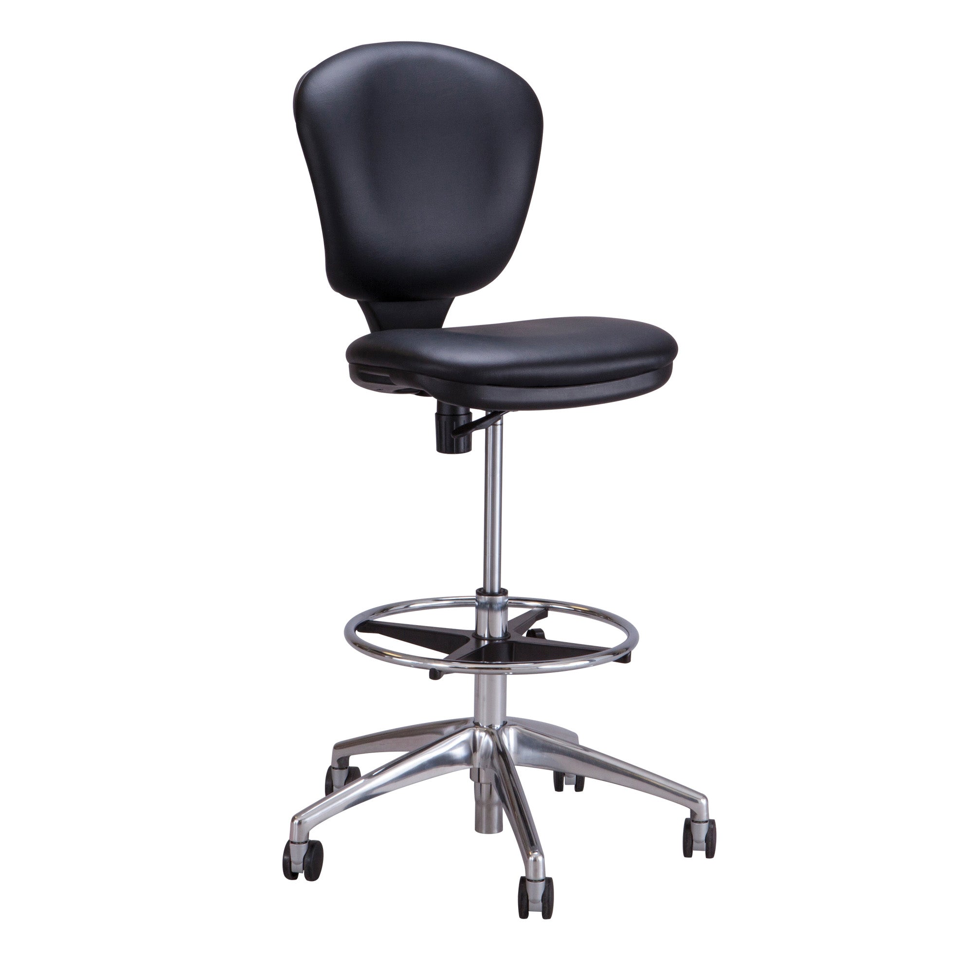 Chair Metro Ext Ht Blk Vynl