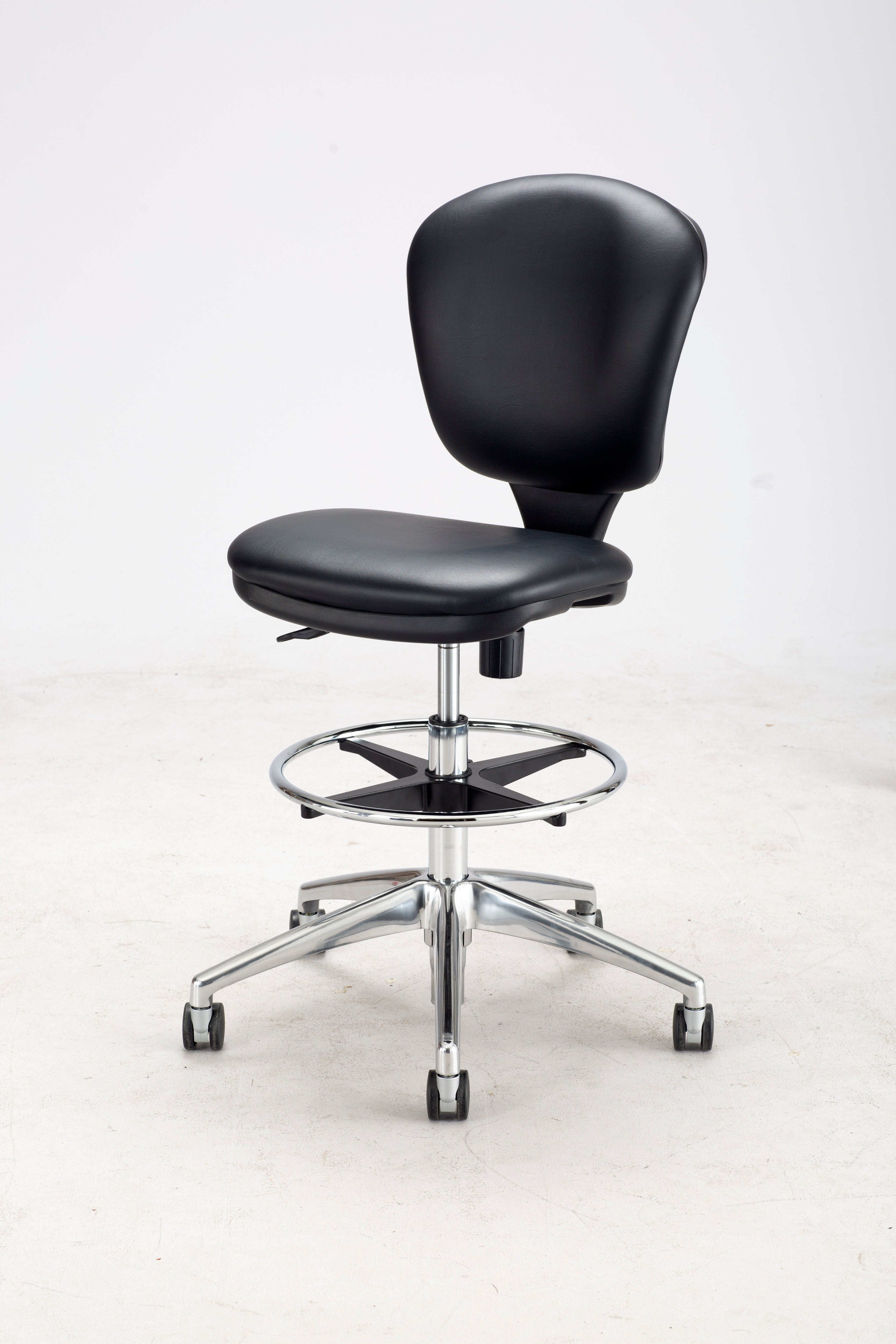 Chair Metro Ext Ht Blk Vynl