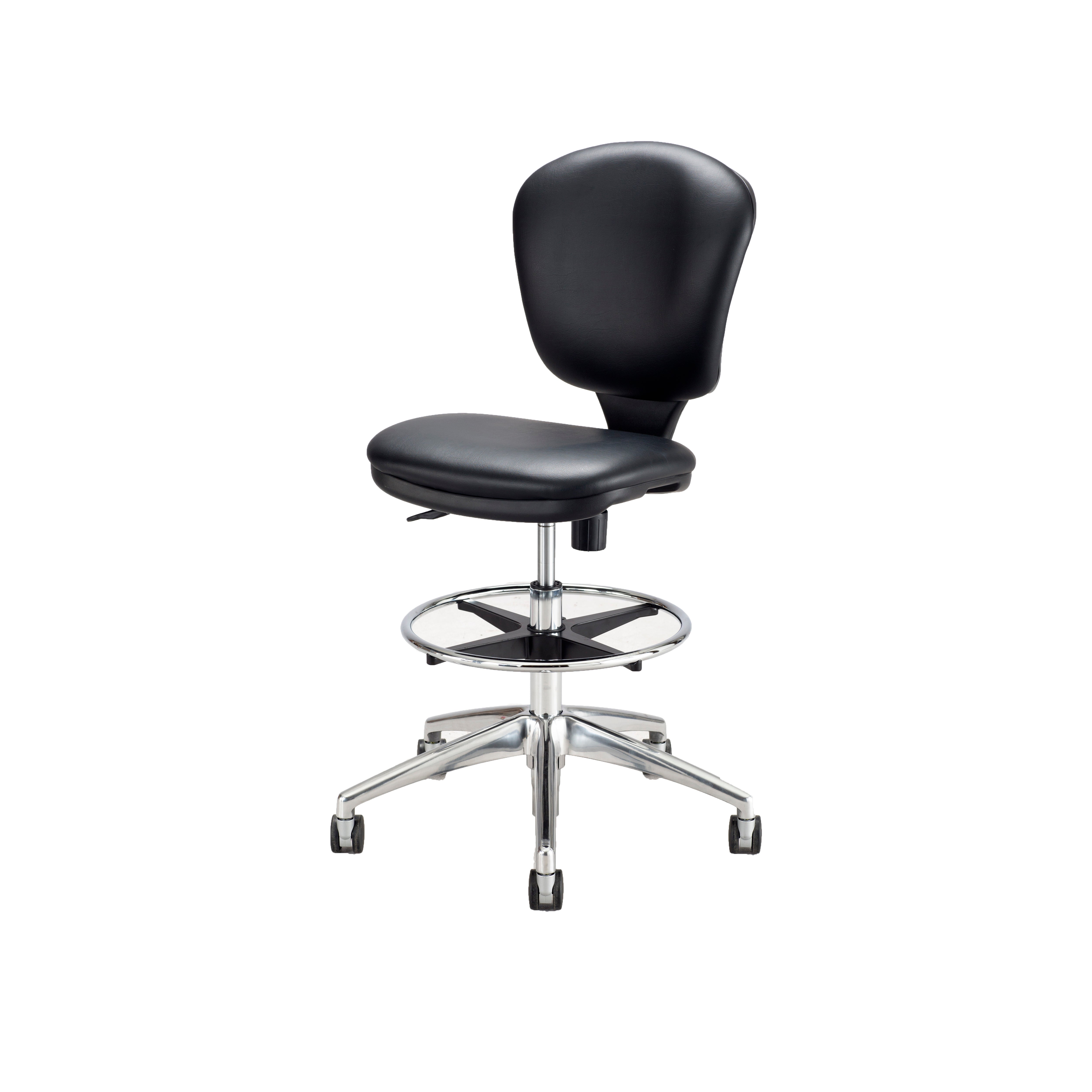 Chair Metro Ext Ht Blk Vynl
