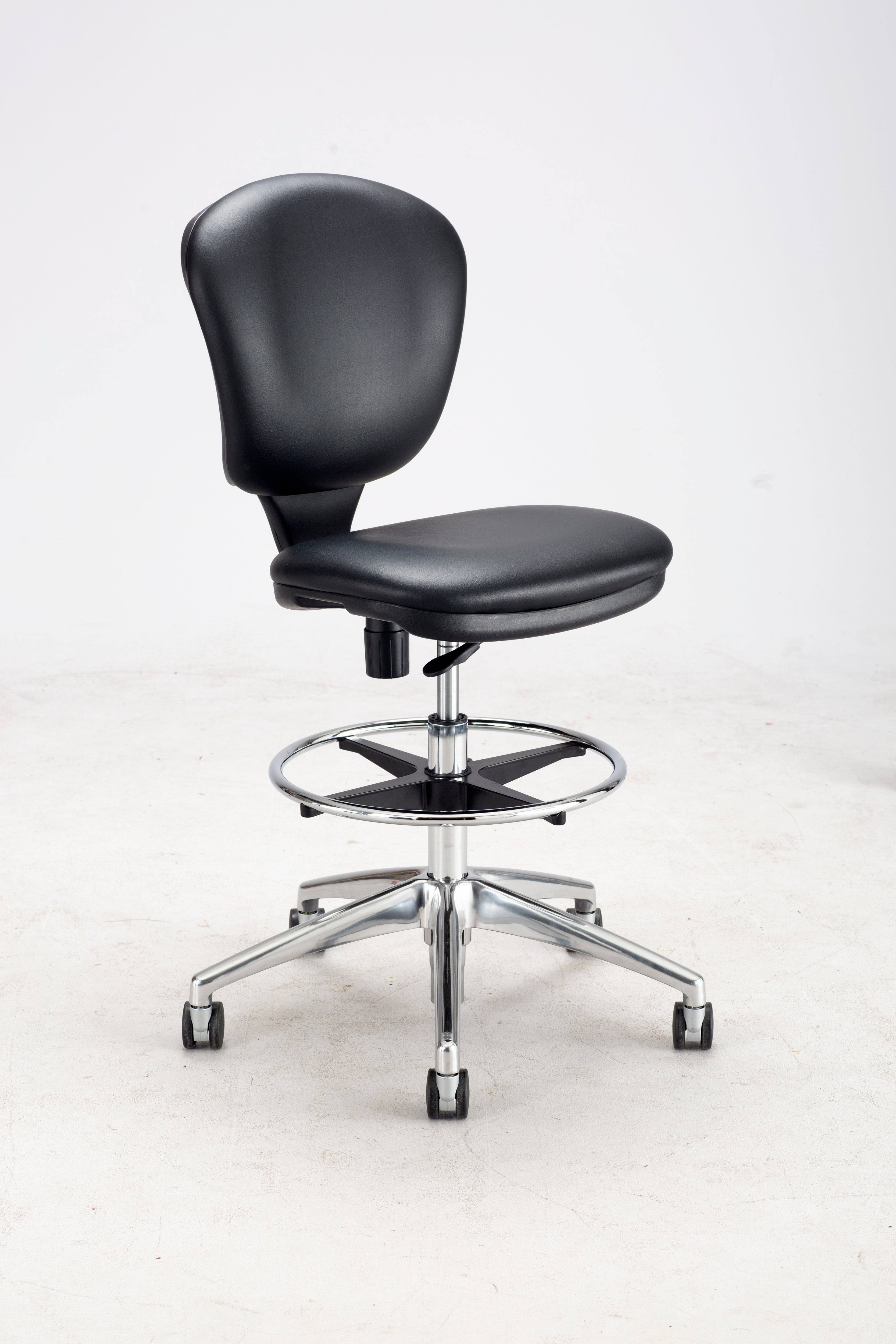 Chair Metro Ext Ht Blk Vynl