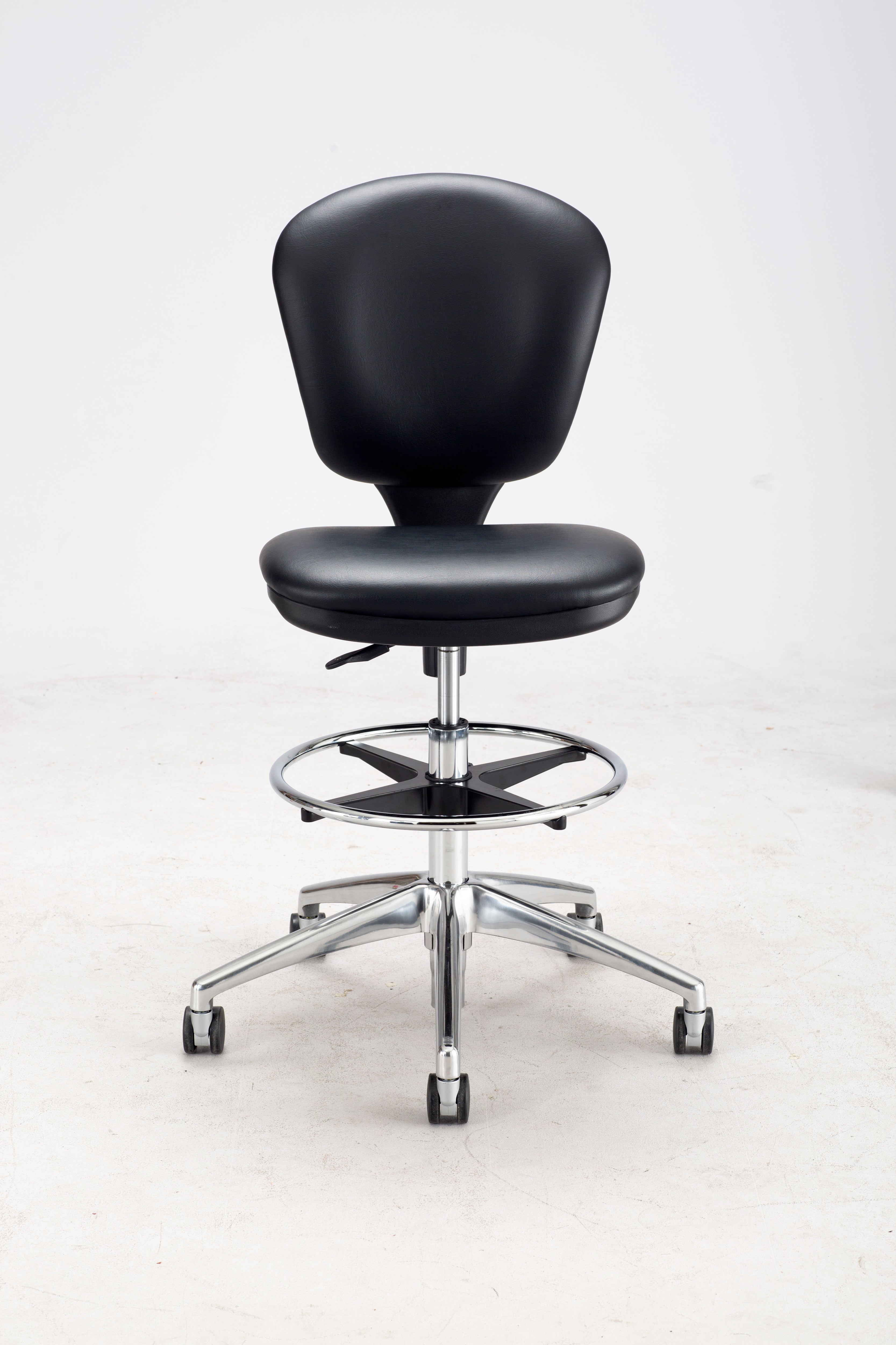 Chair Metro Ext Ht Blk Vynl