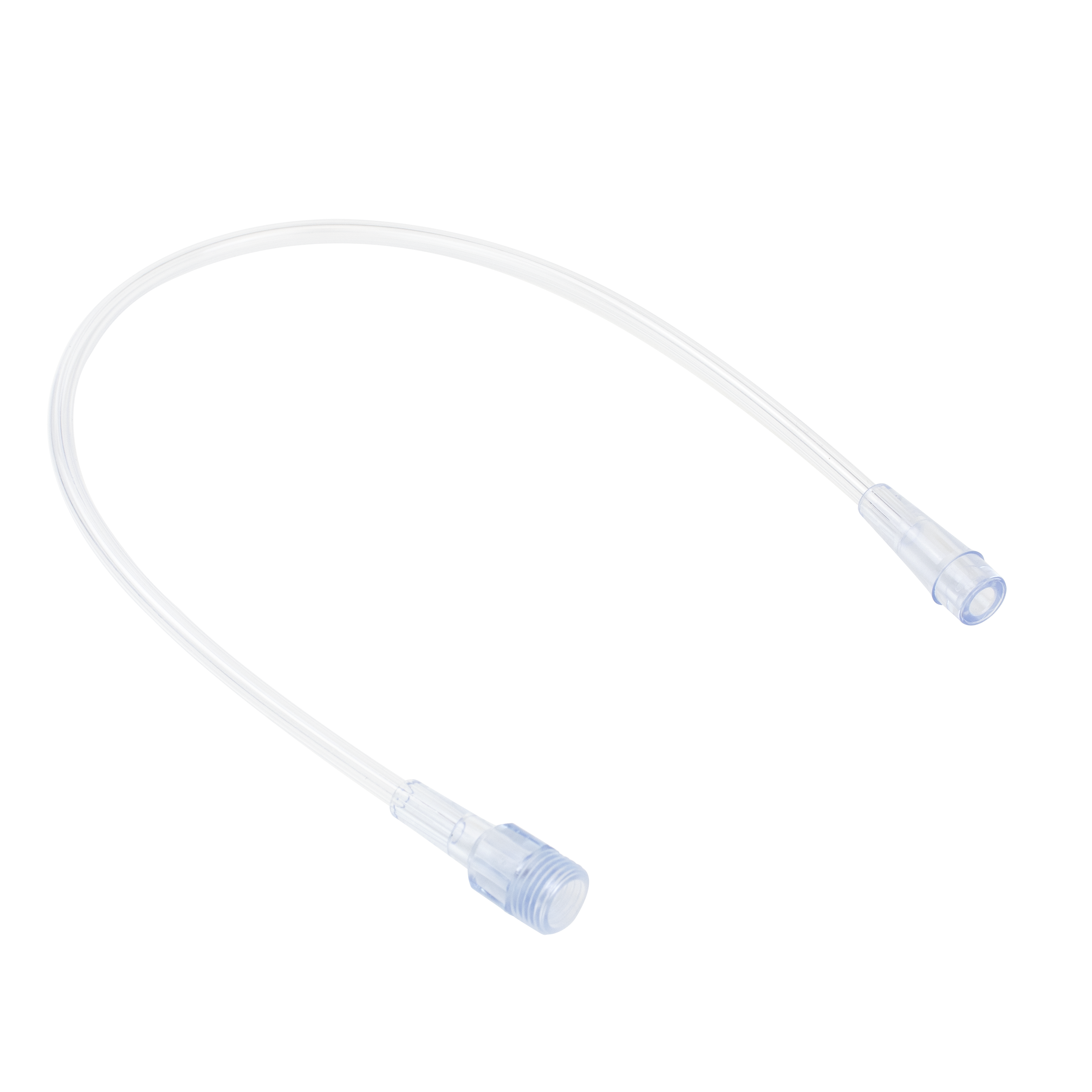 Oxygen Humidifier Straight Connectors with 15" Tubing, 50 Quantity per Case