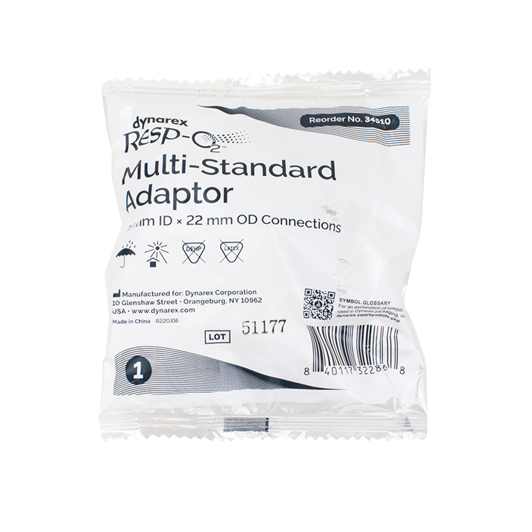 Multi-Standard Adaptor, 15mm ID x 22mm OD Connections50 Quantity per Case