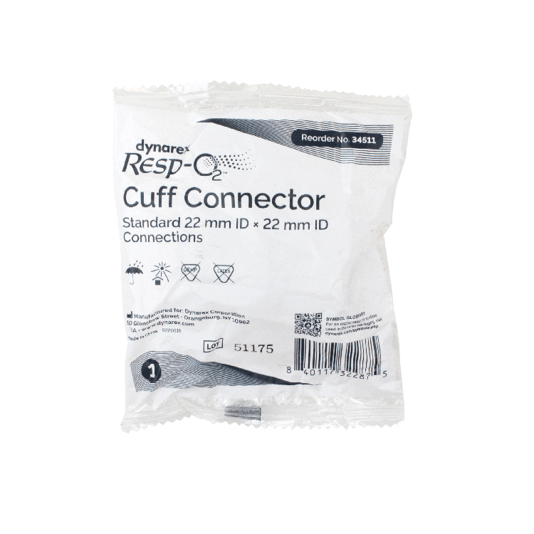 Universal Cuff Adaptor, Standard 22mm ID x 22mm ID Connections50 Quantity per Case