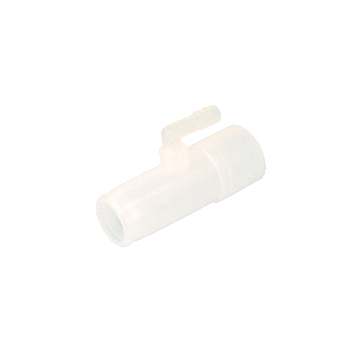Pressure Line Adaptor, Barbed Elbow Accepts 5-7 mm ID Tubing, 22mm OD x 22mm ID50 Quantity per Case