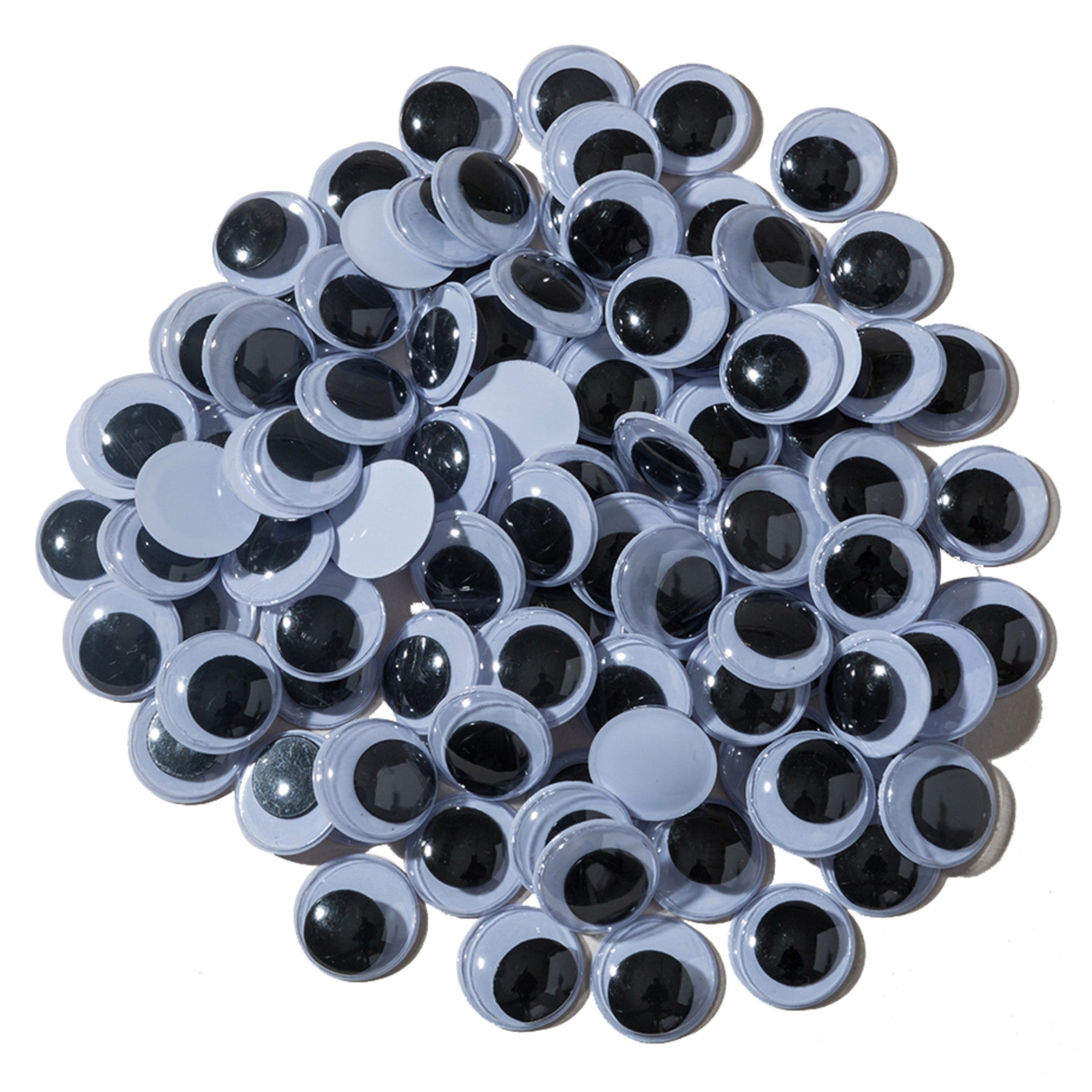 Creativity Street Round Wiggle Eye  15 Mm  Black on White  Pack of 100