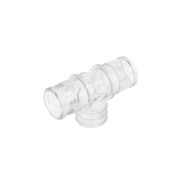 Nebulizer Tee Connector Standard, Standard 22mm OD x 18mm ID x 22mm OD Connections50 Quantity per Case