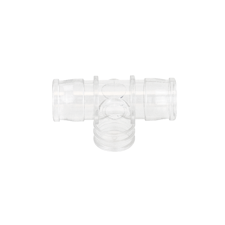 Nebulizer Tee Connector Standard, Standard 22mm OD x 18mm ID x 22mm OD Connections50 Quantity per Case