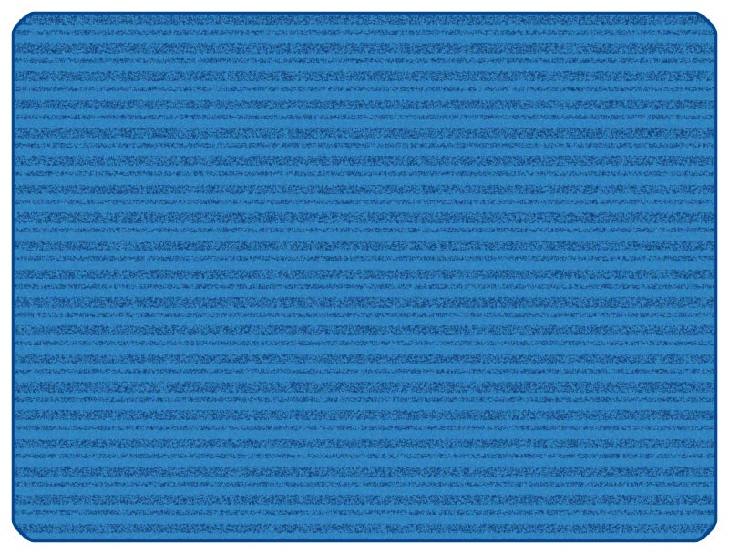 KIDSoft Subtle Stripes Tonal Solid Rug 6ft X 9ft - Rectangle - Primary Blue