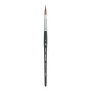 Aqua Elite Long Round Brush, Synthetic Bristles, Short Handle Watercolor Paintbrush, Matte Black, Size 8, 1 Count