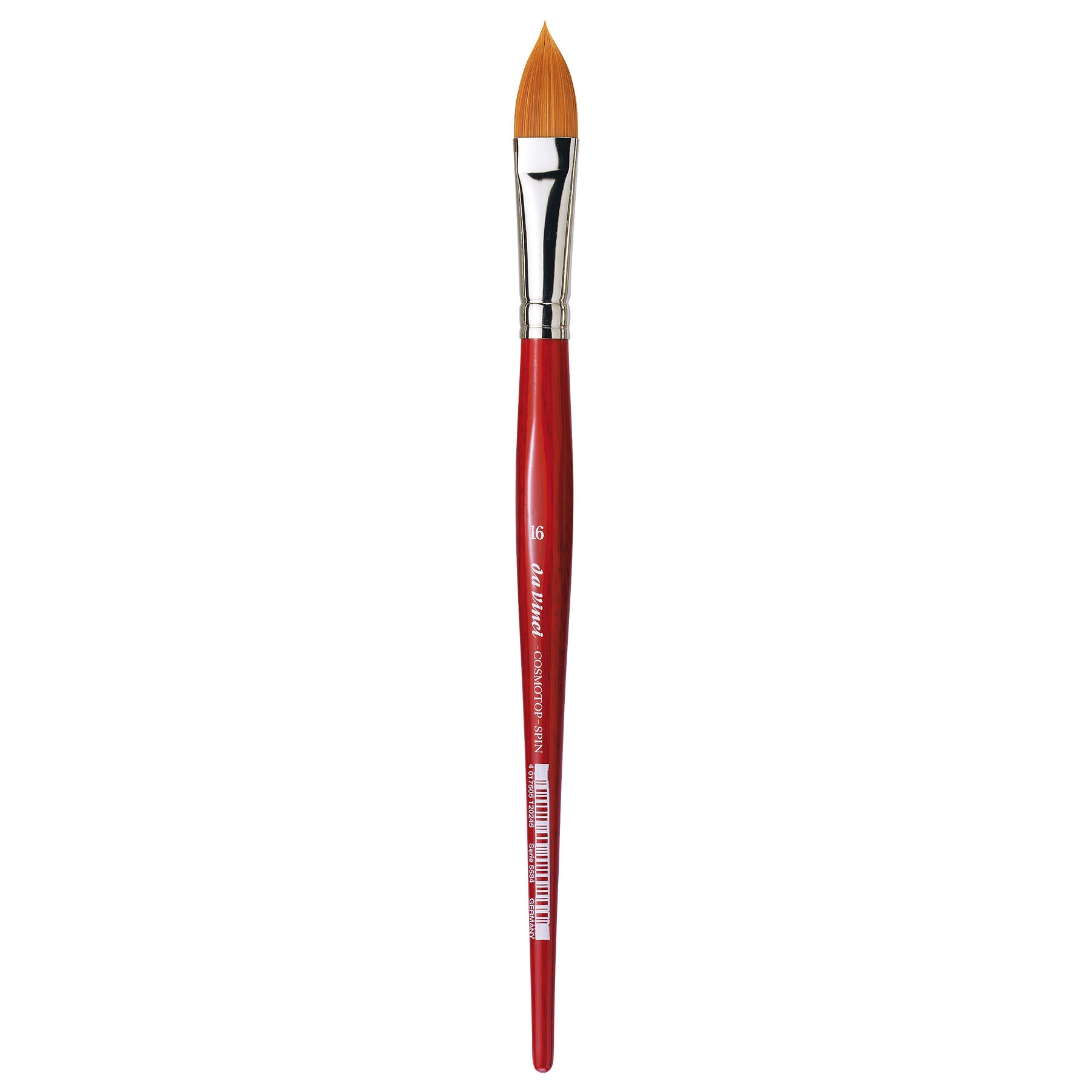 COSMOTOP-SPIN Silkpainting Brush, Synthetic, Watercolor, Oval-Pointed, Size 16
