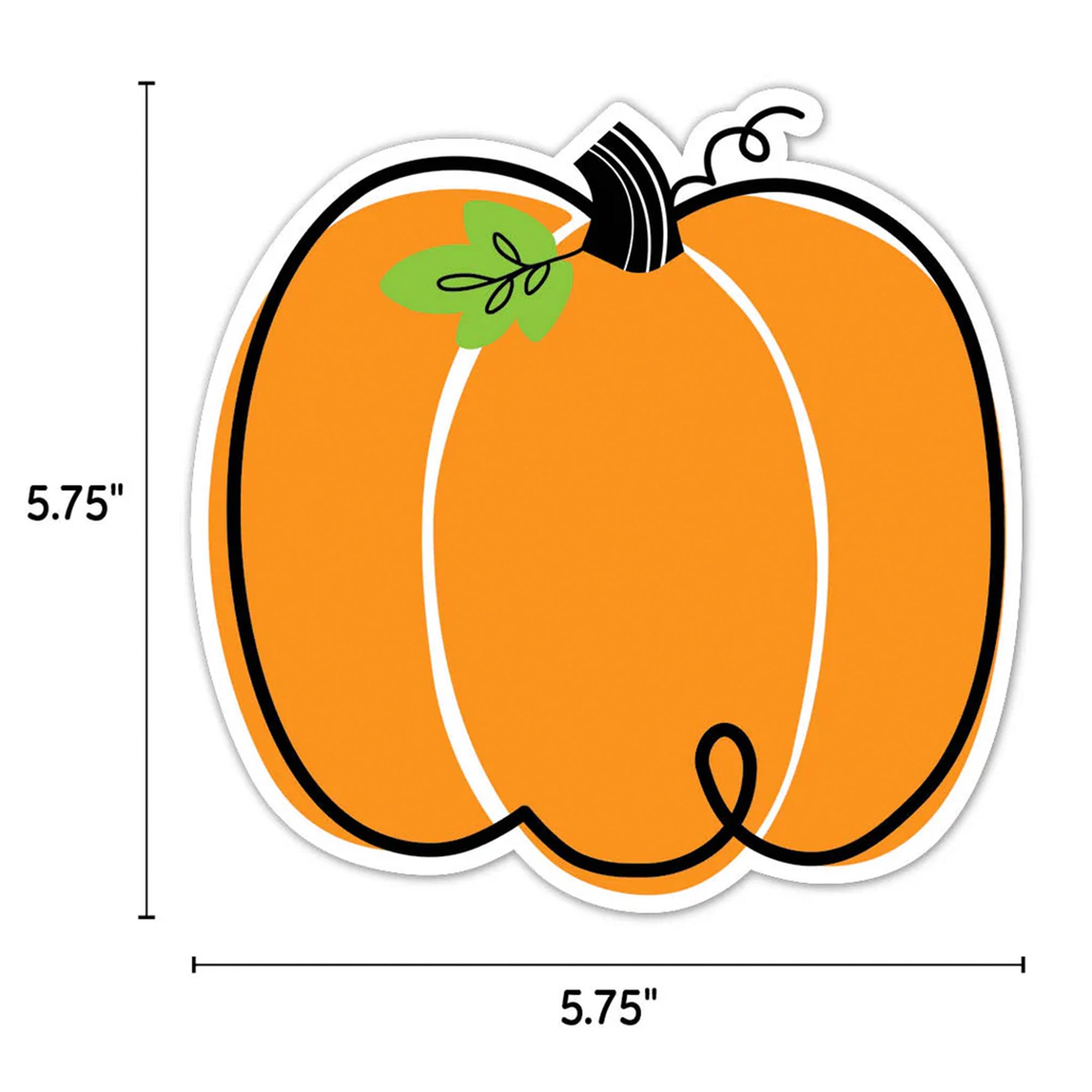 Core Décor Doodle Pumpkin 6" Designer Cut-Outs, Pack of 36