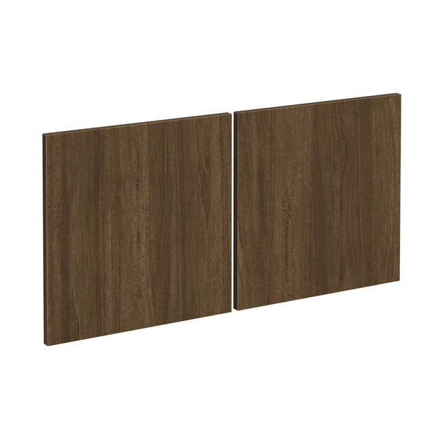 OfficeSource  Optional Laminate Doors - For OS140OH Open Hutch - Modern Walnut
