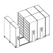 Mobile Lite Typical 12' x 7'; Legal End Tab Filing, 7-Tier, Locking System, 2,912 LFI