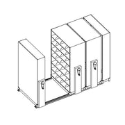 Mobile Lite Typical 10' x 5'; Letter End Tab Filing, 7-Tier, Locking System, 1,958 LFI