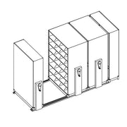Mobile Lite Typical 12' x 5'; Legal End Tab Filing, 7-Tier, Locking System, 1,958 LFI