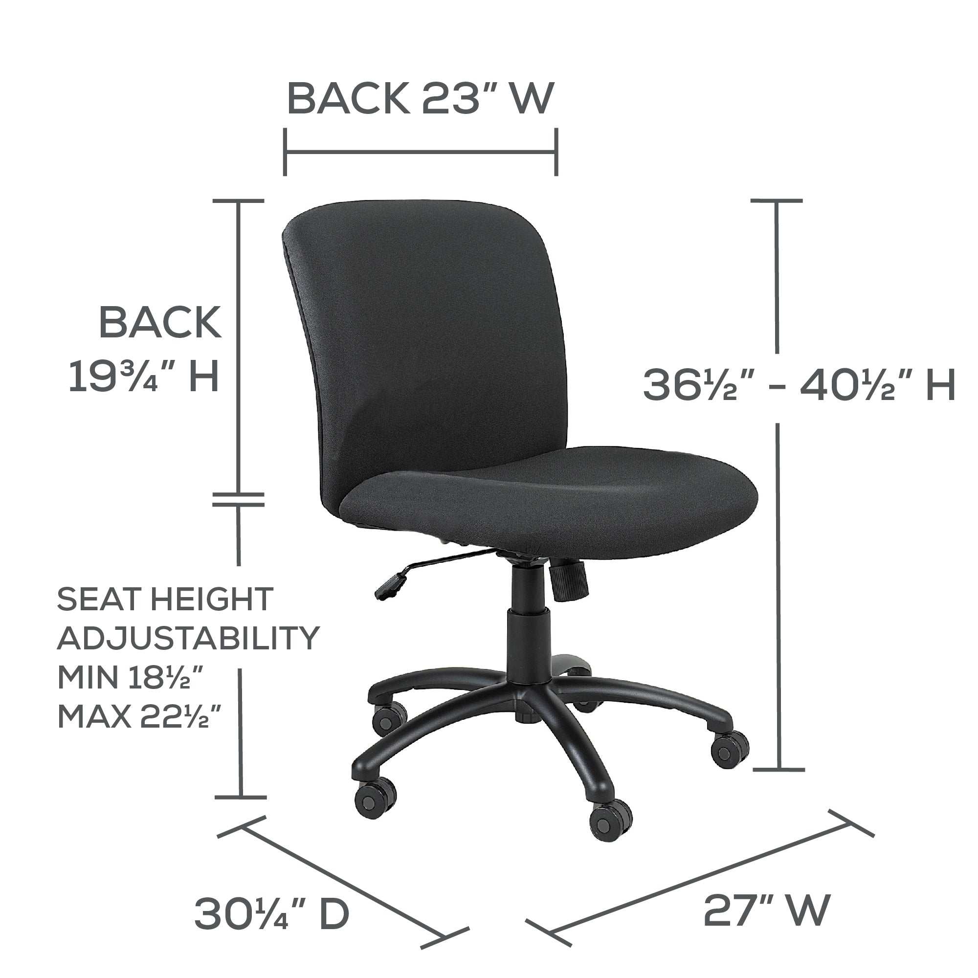 Chair Task Uber Midback Blk