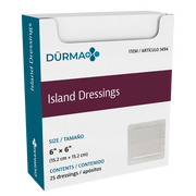 Island Dressing Sterile, 6" x 6" - 25 pcs per Box/6 Boxes per Case