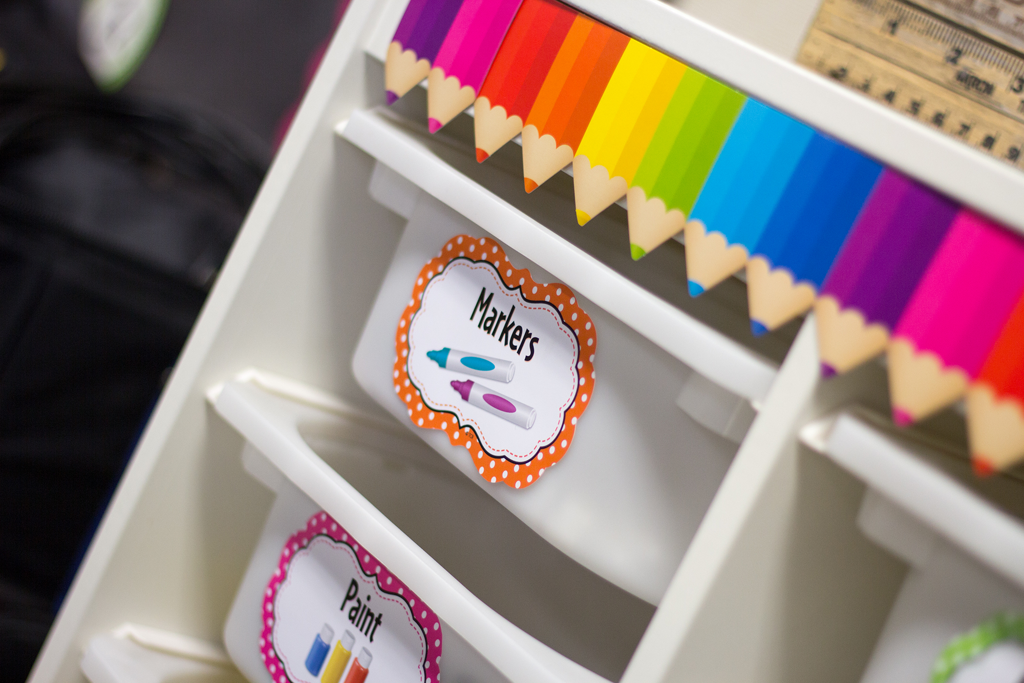 Colored Pencils Die-Cut Border Trim