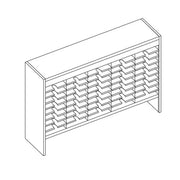 Mailflow Systems Sorter, Open Back w/ 8" Elevation; 45 Sorting Pockets 15”D without Plexi Doors