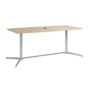 Bush Business Furniture 72-inch Office Conference Table with Metal Base in Natural Elm - 73.25" Width x 35.98" Depth x 30.28" Height