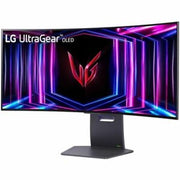 LG - UltraGear 34" OLED Curved WQHD 240Hz 0.03ms FreeSync and NVIDIA G-SYNC Compatible Gaming Monitor with HDR400 - Black
