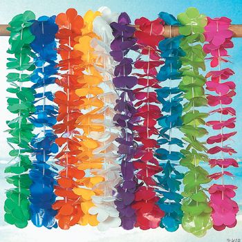 Mega Plastic Lei Assortment - 100 Pieces