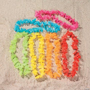Bright Color Flower Leis - 12 Pieces