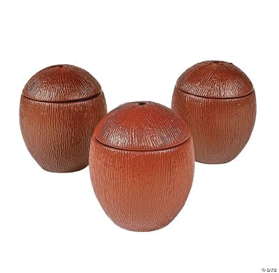 Coconut Cups Plastic - 12 Pieces