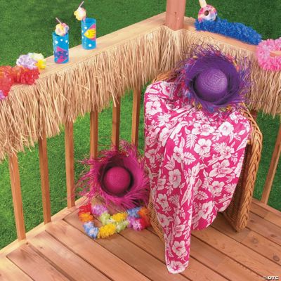 Natural Raffia Fringe Decoration - 1 Piece