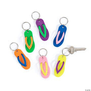 Flip Flop Key Chains - 12 Pieces