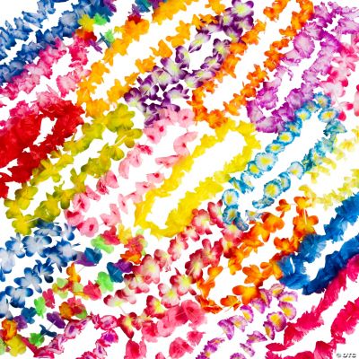 Mega Polyester Lei Assortment - 50 Pieces