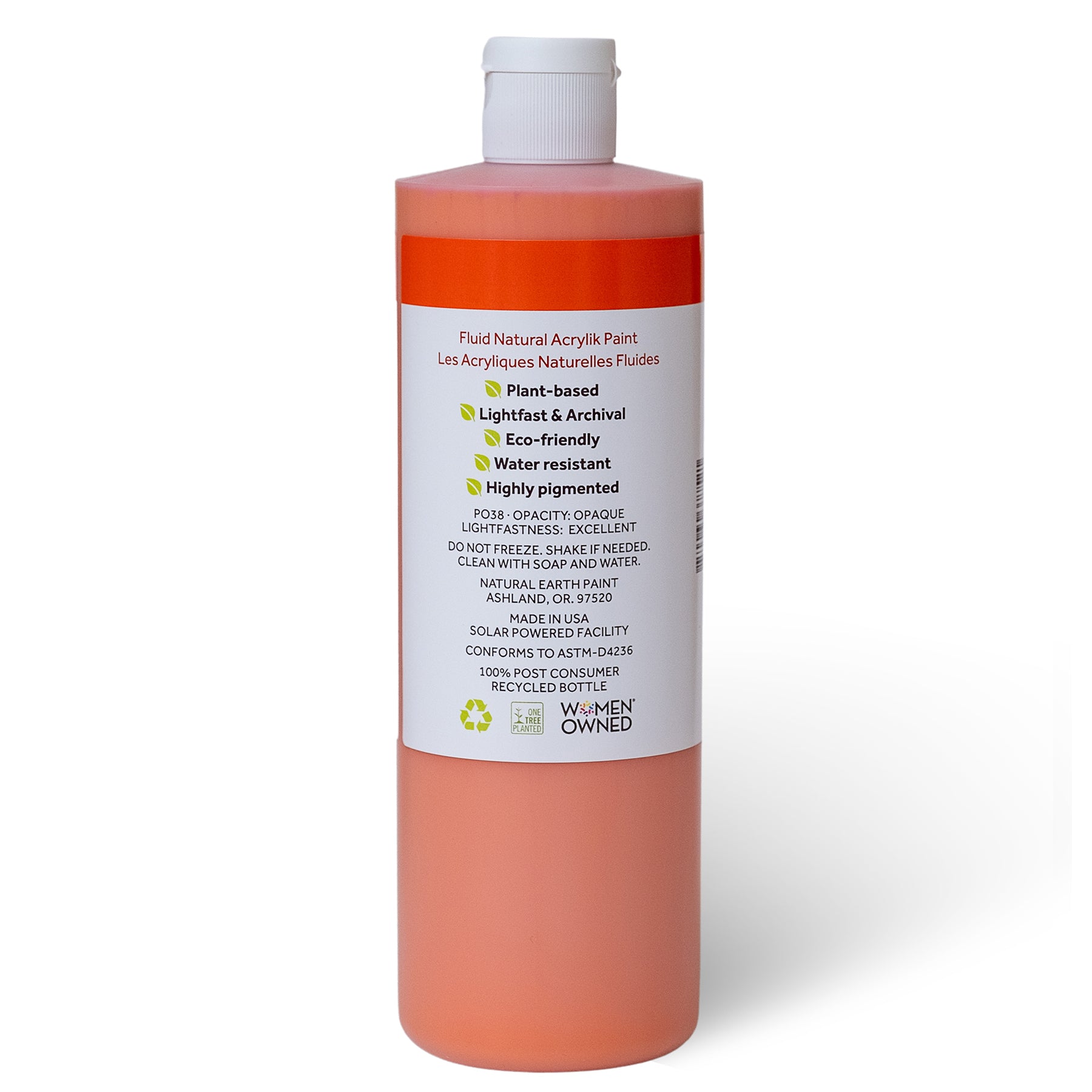 Natural Fluid Acrylik - 16 oz - Ercolano Orange