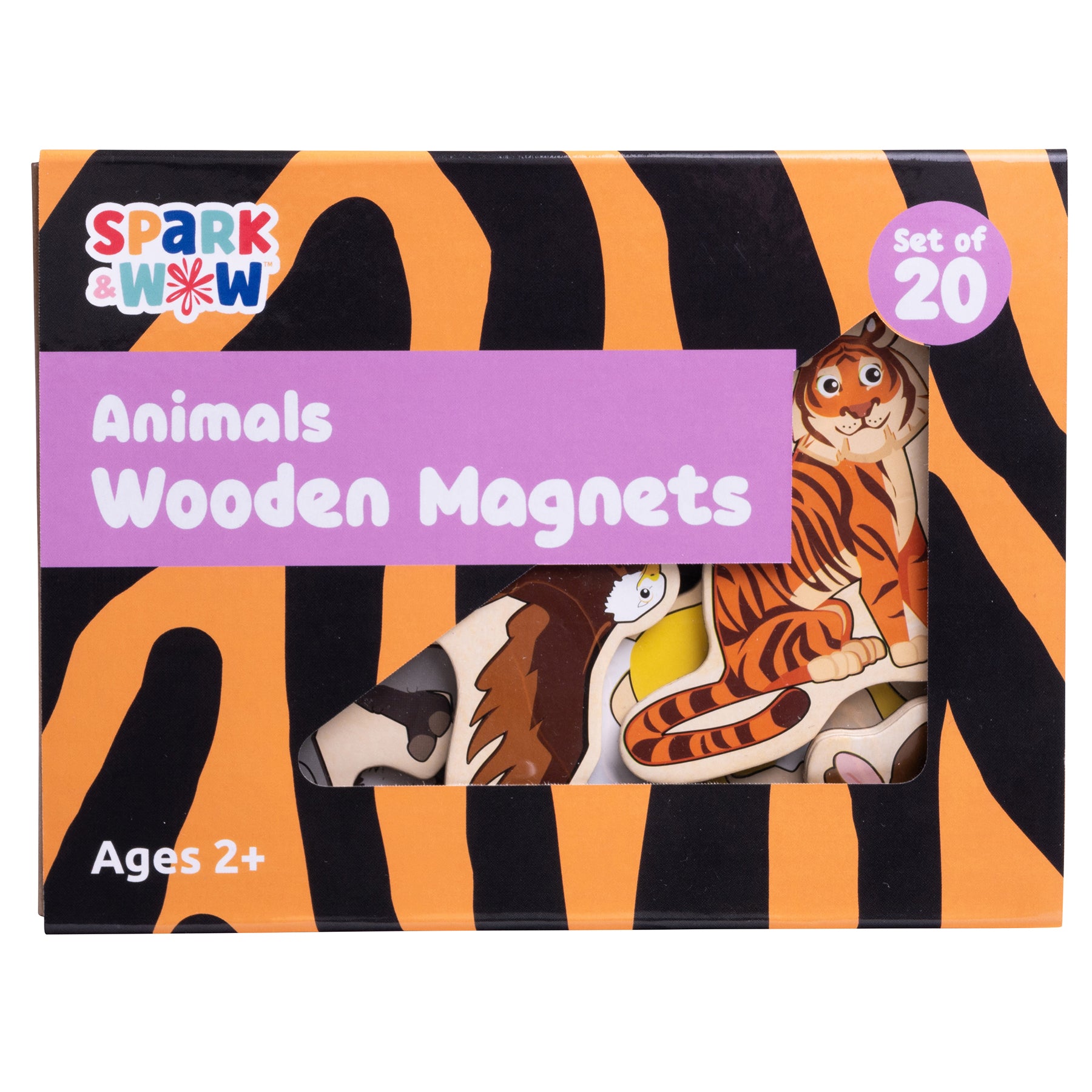 Wooden Magnets- Animals - Set of 20