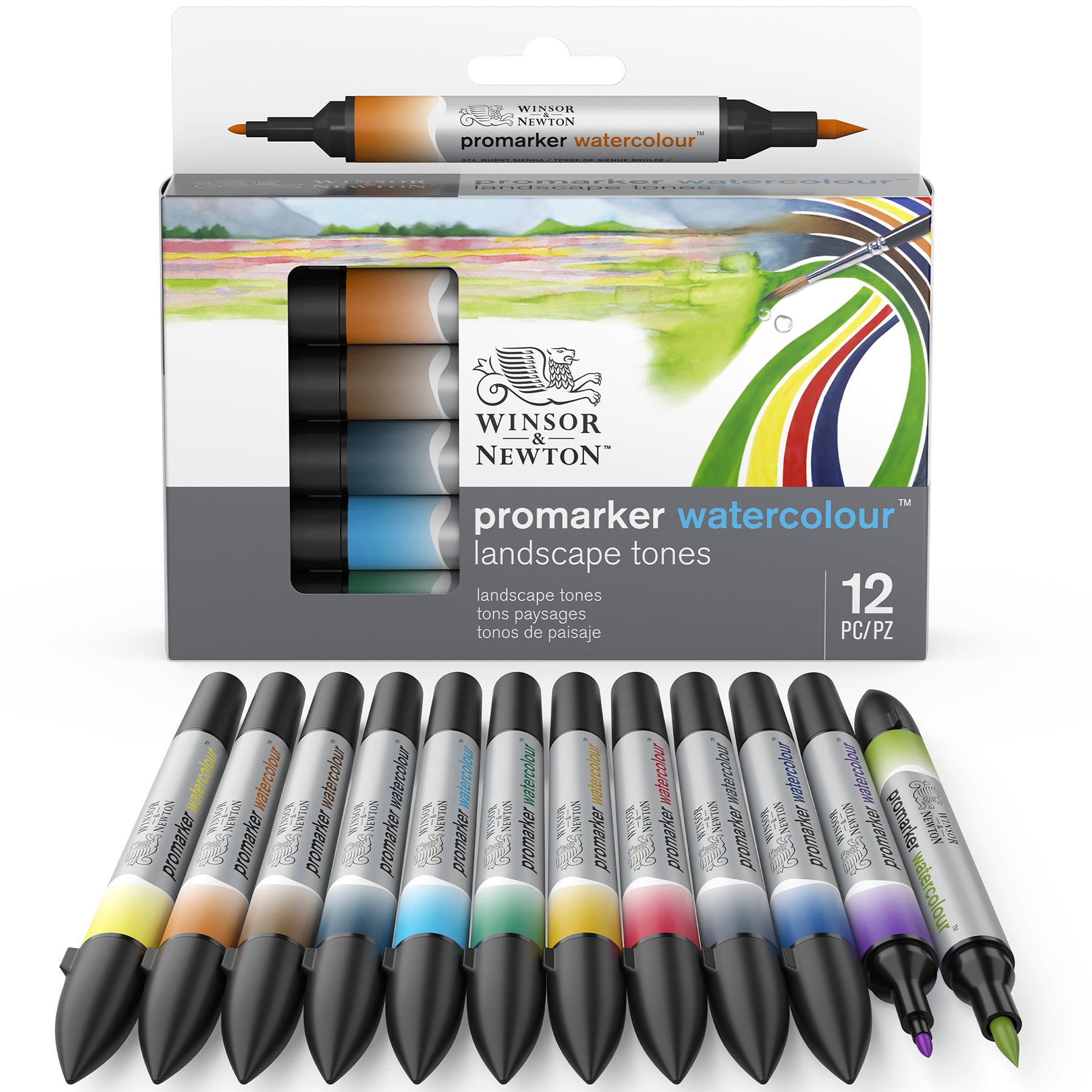 WN ProMarker Watercolour 12 Landscape Tones
