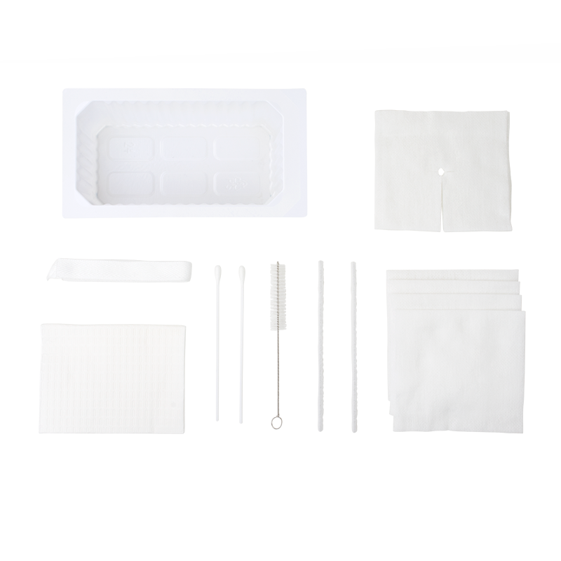 Tracheostomy Care Kit - One Compartment Tray with No Gloves, 20 Quantity per Case