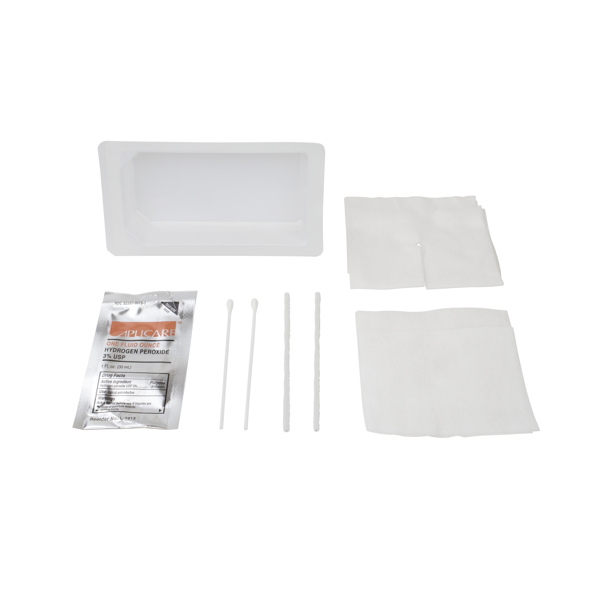 Tracheostomy Care Kit - One Mini Compartment Tray, 40 Quantity per Case