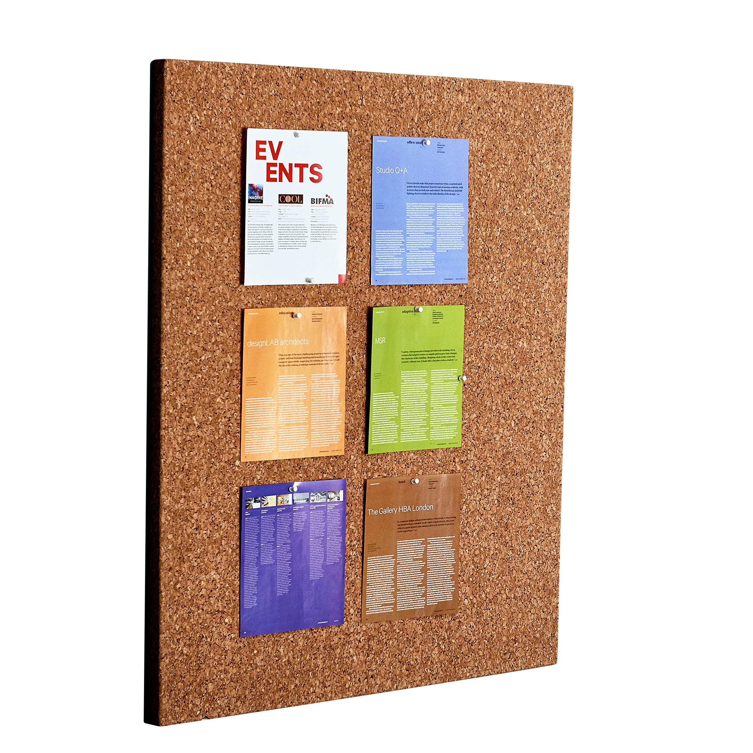 iDesign™ Frameless Cork Bulletin Board, 36" x 46"