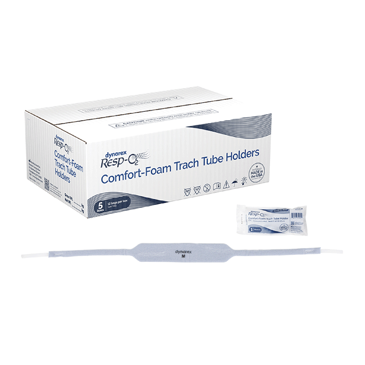 Comfort-Foam Trach Tube Holder, 1-Piece, Medium/Adolescent and Adult, 9"-14" Neck Size - 12 Pieces per Box, 5 Boxes per Case