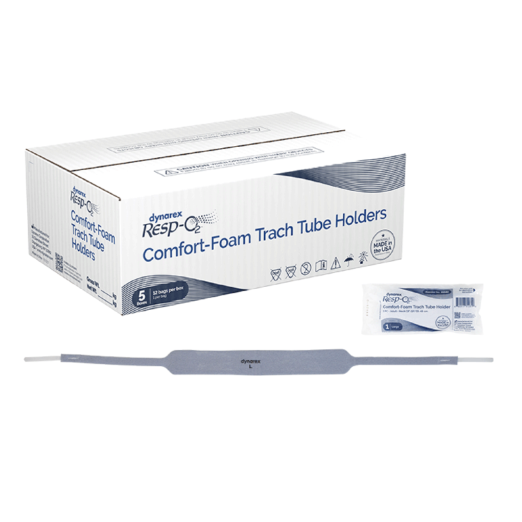 Comfort-Foam Trach Tube Holder, 1-Piece, Large/Adult, 13"-19” Neck Size - 12 Pieces per Box, 5 Boxes per Case