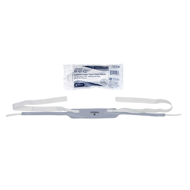 Comfort-Foam Trach Tube Holder - Anti Disconnect, 1 Piece, Medium/Adolescent and Adult, 9"-14" Neck Size - 12 Pieces per Box, 5 Boxes per Case