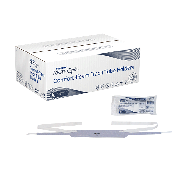 Comfort-Foam Trach Tube Holder - Anti Disconnect, 1 Piece, Large/Adult, 13"-19” Neck Size - 12 Pieces per Box, 5 Boxes per Case