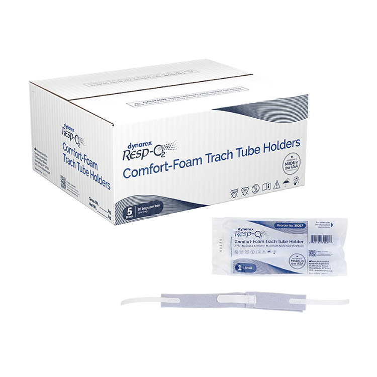 Comfort-Foam Trach Tube Holder, 2-Piece, Small/Neonatal and Infant, 9" Neck Size - 10 Pieces per Box, 5 Boxes per Case