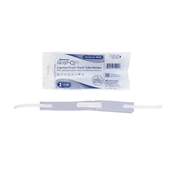 Comfort-Foam Trach Tube Holder, 2-Piece, Small/Neonatal and Infant, 9" Neck Size - 10 Pieces per Box, 5 Boxes per Case