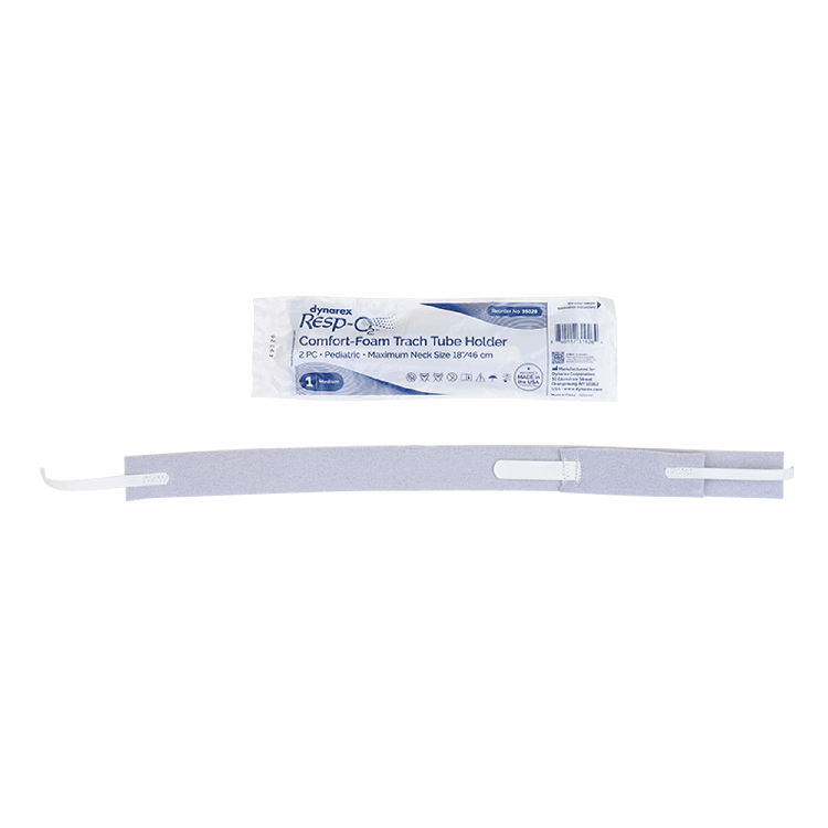 Comfort-Foam Trach Tube Holder, 2-Piece, Medium/Pediatric, 18" Neck Size - 10 Pieces per Box, 5 Boxes per Case