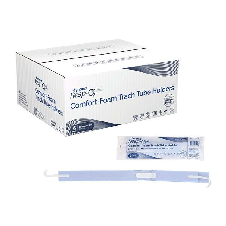 Comfort-Foam Trach Tube Holder, 2-Piece, Large/Adult, 19.5" Neck Size - 10 Pieces per Box, 5 Boxes per Case
