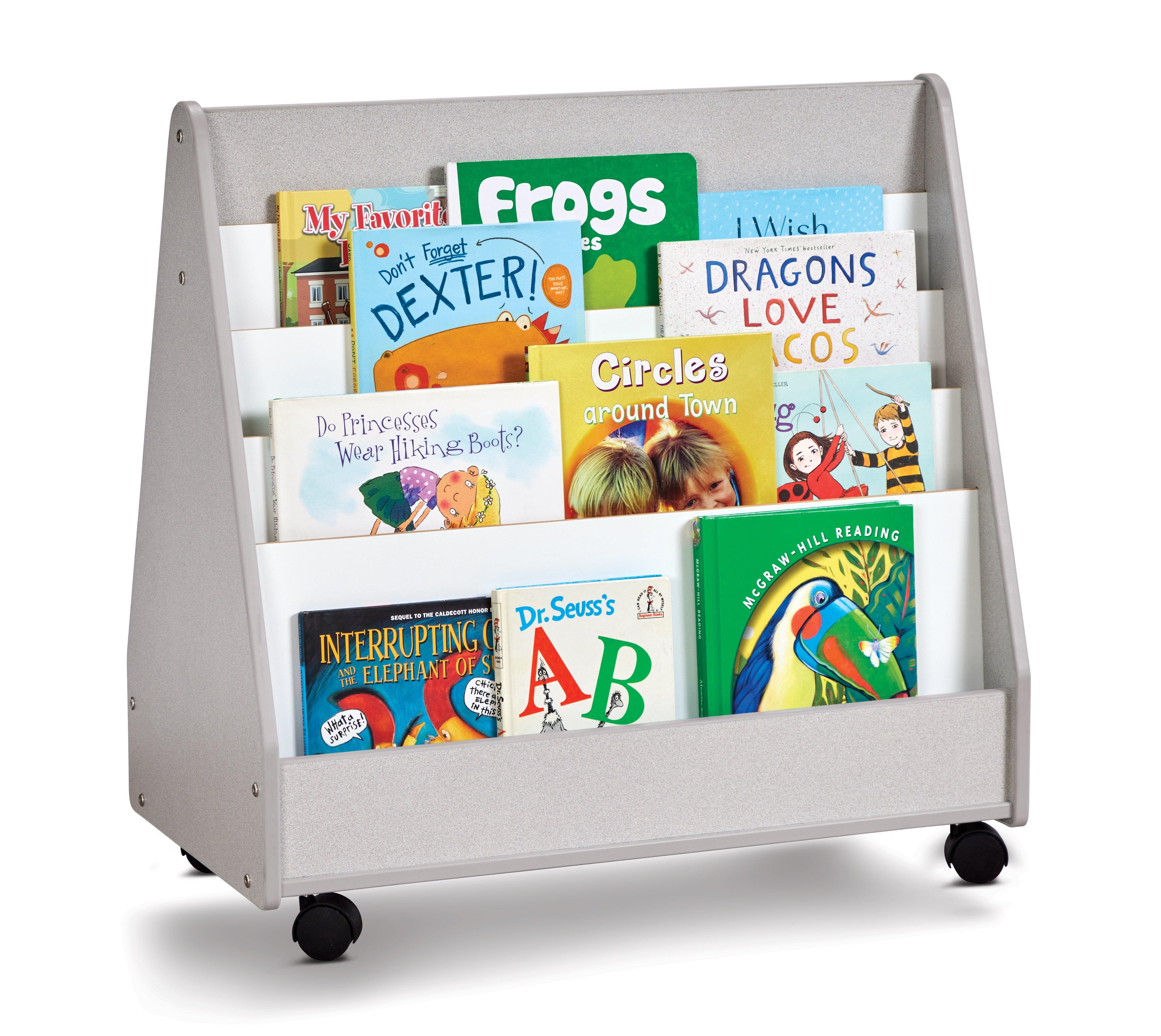 Rainbow Accents® Double Sided Pick-a-Book Stand - Mobile  - Gray